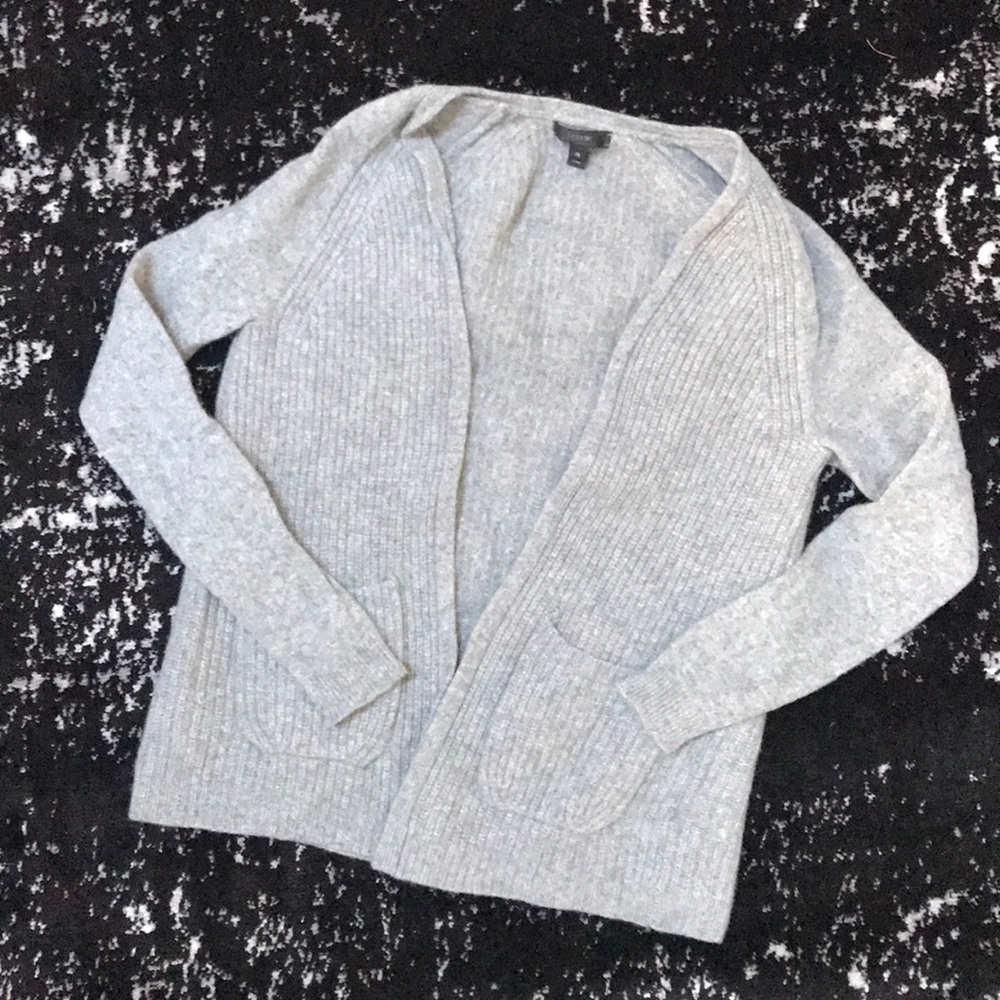 J CREW grey wool sweater